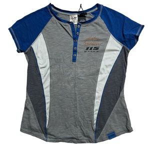 HARLEY DAVIDSON Womens 115 years Cotton Top Size Large